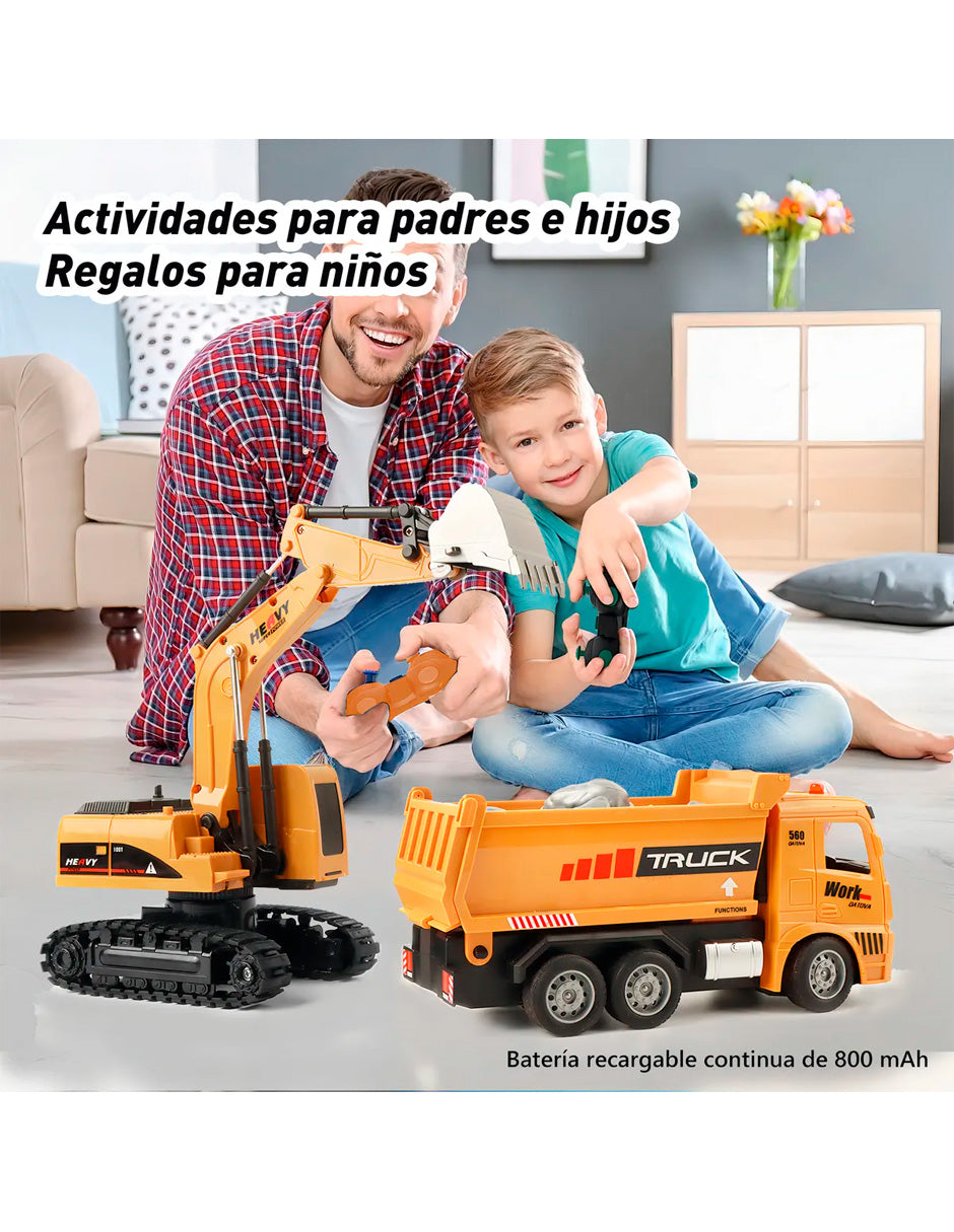 Petukita Box – Excavadora RC 2-en-1 Potente y Divertida a control Remoto