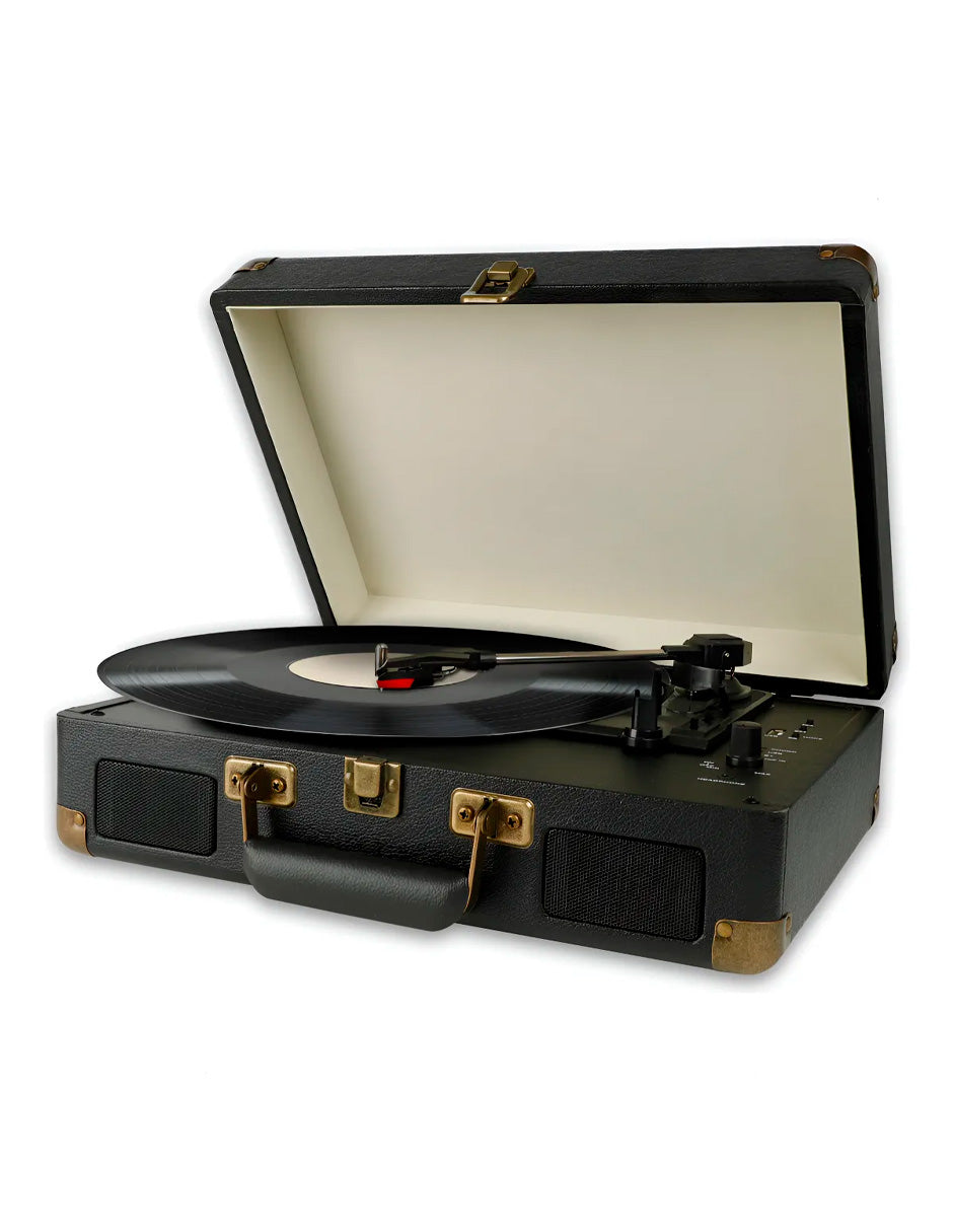 Tocadiscos Vinilo Bluetooth Petukita Box – Diseño Vintage Portátil