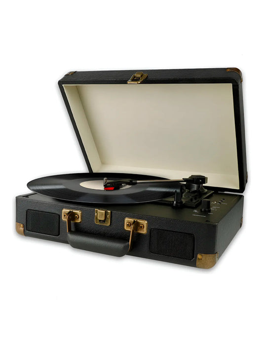 Tocadiscos Vinilo Bluetooth Petukita Box – Diseño Vintage Portátil