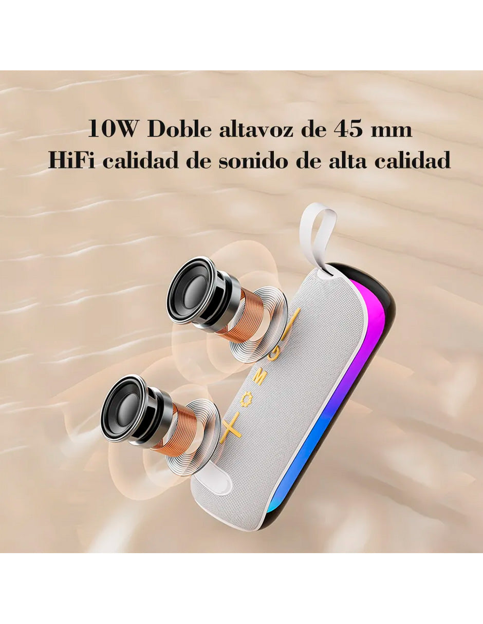 Petukita Box – Bocina Bluetooth Portátil Waterproof Mini RGB