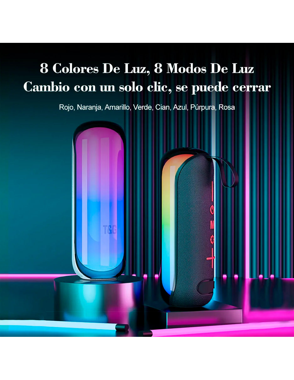 Petukita Box – Bocina Bluetooth Portátil Waterproof Mini RGB
