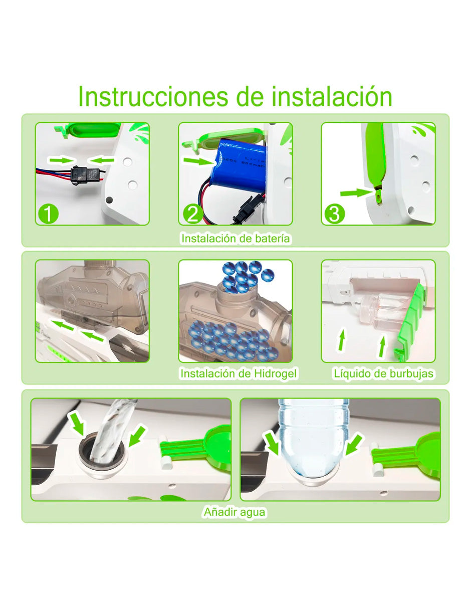 Petukita Box – Lanzadora de Juguete 3 en 1 Hidrogel / Agua / Burbujas - foto 5