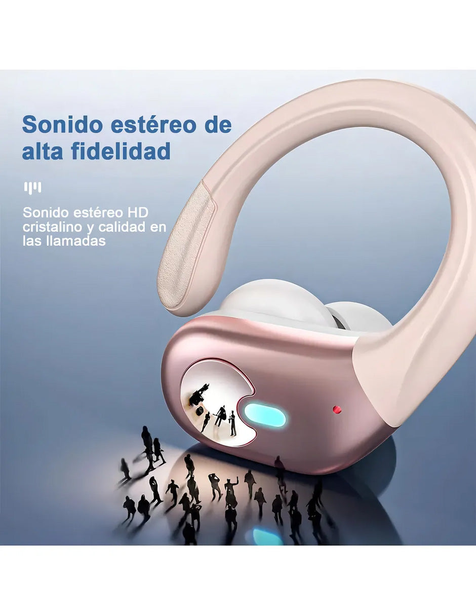 Audífonos Inalámbricos Petukita Box BX30 ANC 75H Bluetooth 5.3 Rosa | Cancelación de Ruido ENC | Pantalla LED | IPX7 | Hasta 75 Horas de Batería