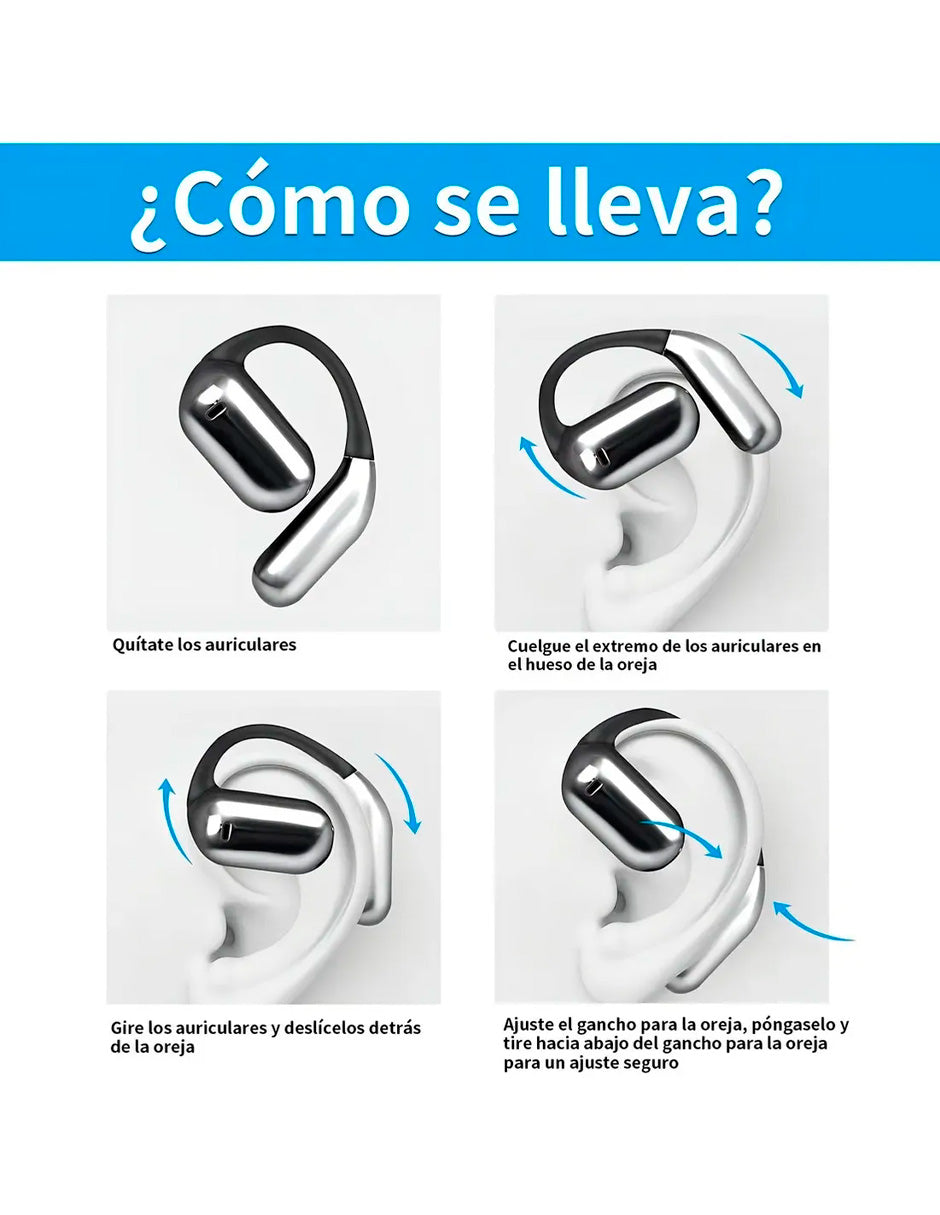 Audífonos Traductor IA Petukita Box Q16 Bluetooth HiFi para iPhone y Android