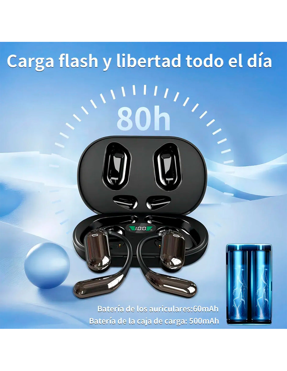 Audífonos Traductor IA Petukita Box Q16 Bluetooth HiFi para iPhone y Android