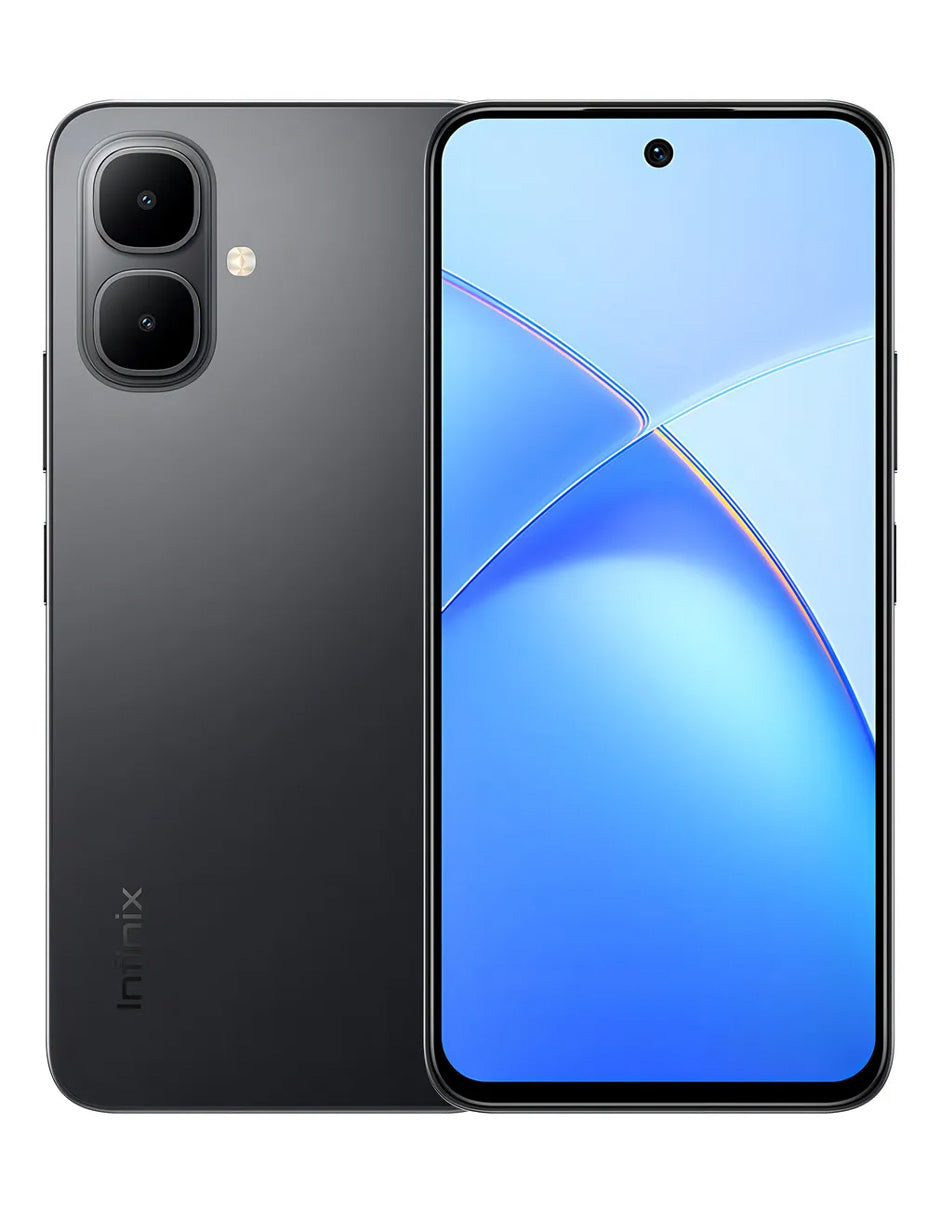 Smartphone Infinix Smart 10 128GB Negro | Pantalla 120Hz, 4GB RAM, Audio Estéreo e IP64