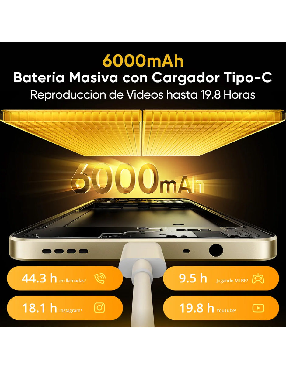Smartphone Realme Note 70t 64GB Negro