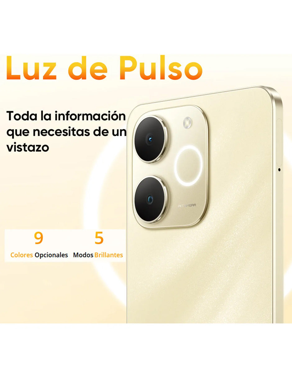 Smartphone Realme Note 70T 128GB Dorado | 16GB RAM Dinámica, Batería 6000mAh, Pantalla 6.74" e IP64
