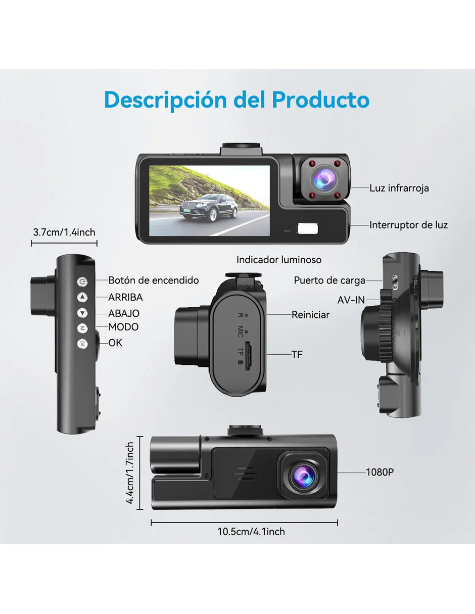Cámara para Auto 1080p WiFi Petukita Box Pro
