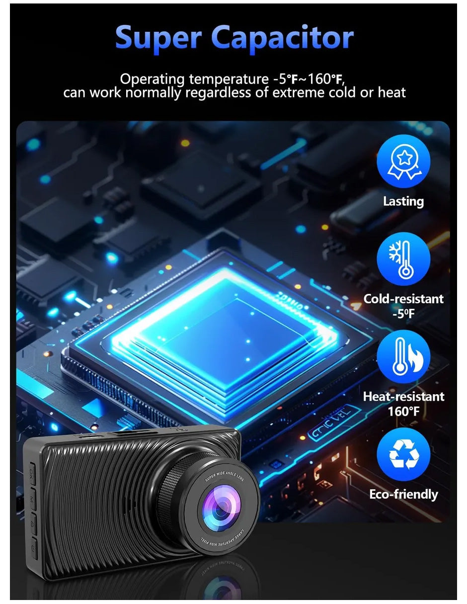 Dashcam Doble 1080p GPS WiFi Petukita Box Pro