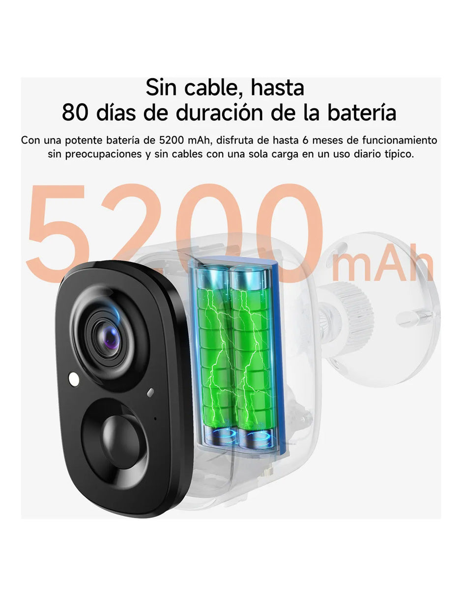 Cámara Seguridad WiFi 4MP Petukita Box Pro