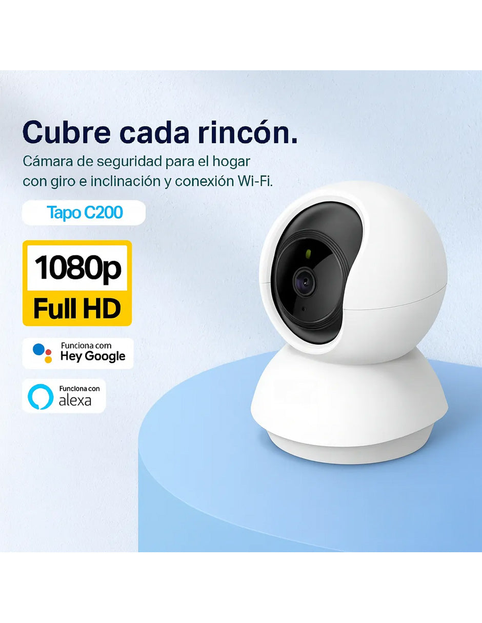 Cámara TP-Link Tapo C200 WiFi Full HD 1080p | Seguridad Inteligente