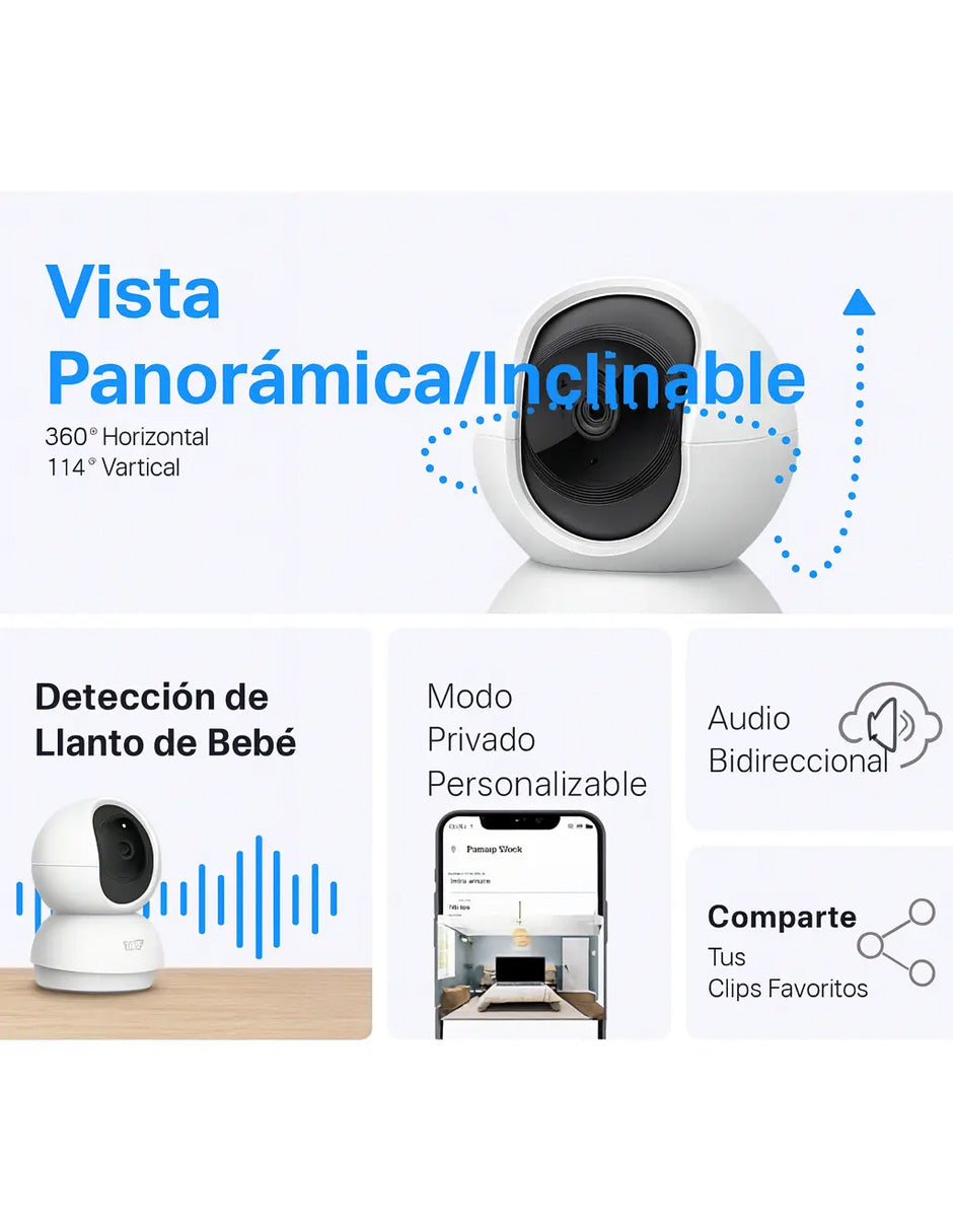Cámara TP-Link Tapo C200 WiFi Full HD 1080p | Seguridad Inteligente