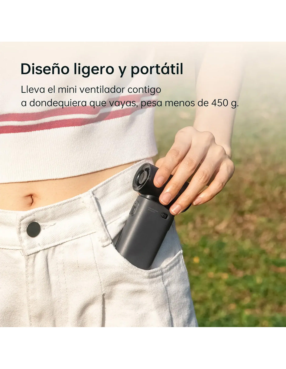 Ventilador Portátil Recargable Petukita Box 5000mAh Negro USB