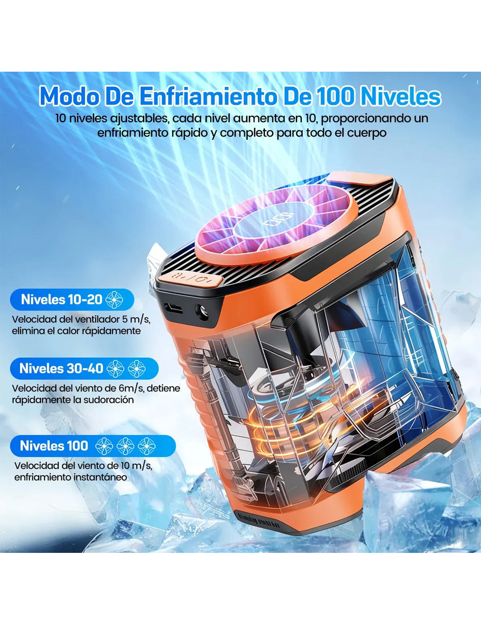 Ventilador Cintura Negro Petukita Box
