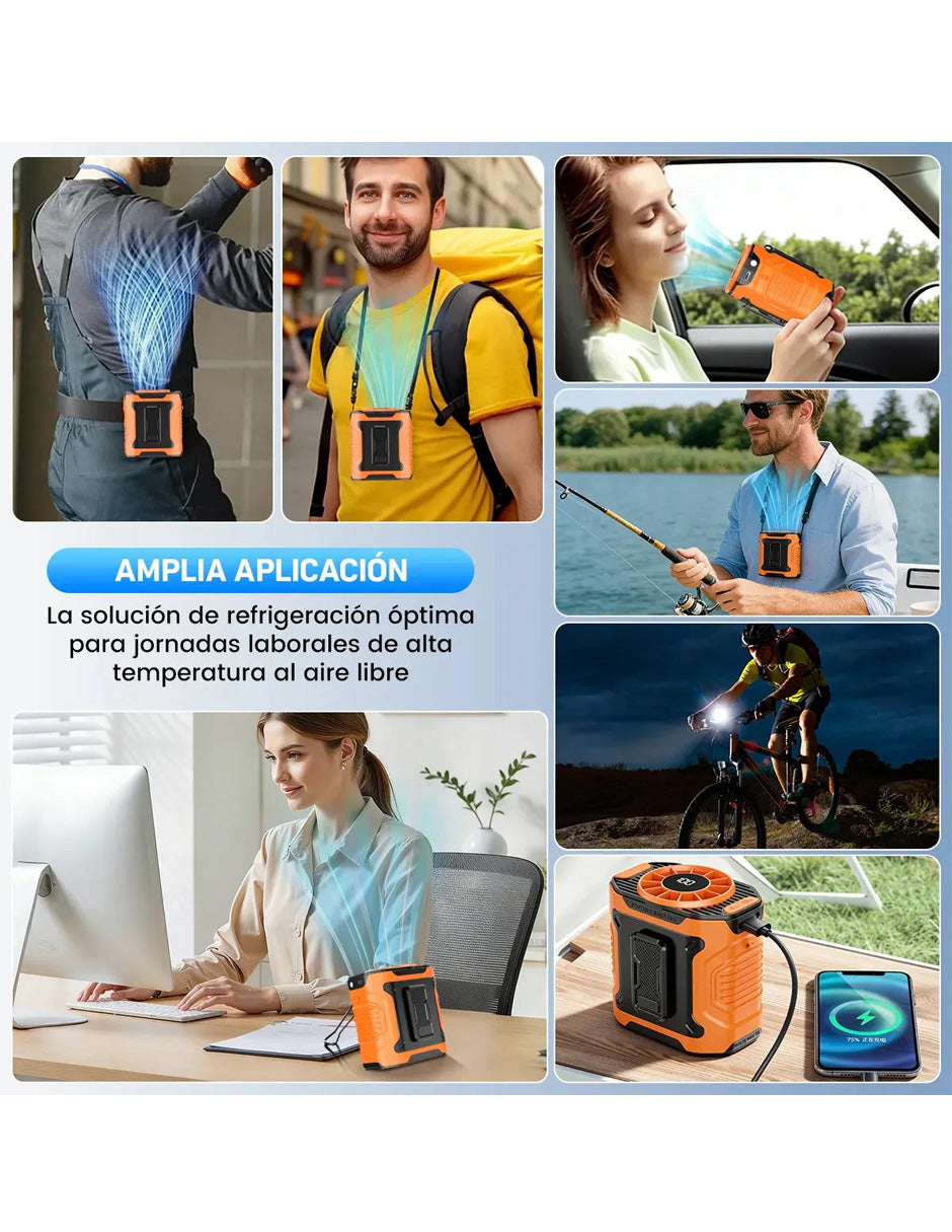 Ventilador Cintura Negro Petukita Box