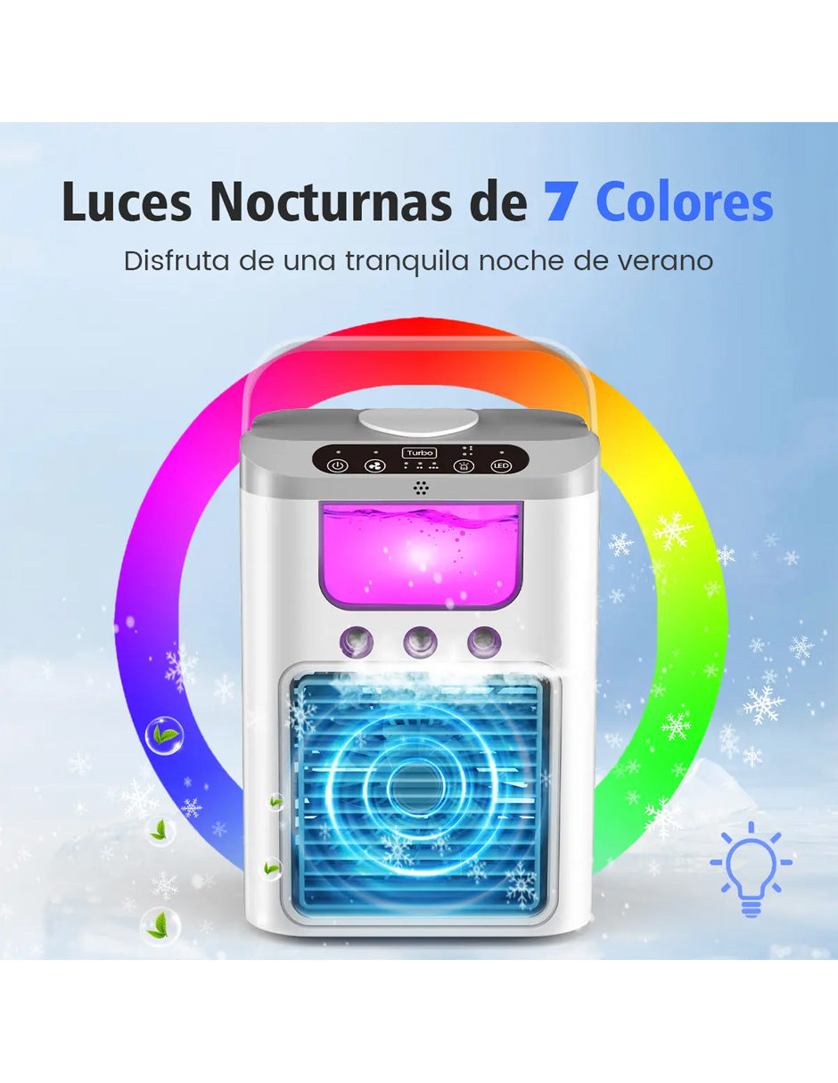 Mini Climatizador AKIO Petukita Box Blanco 3 en 1 | Enfriador USB