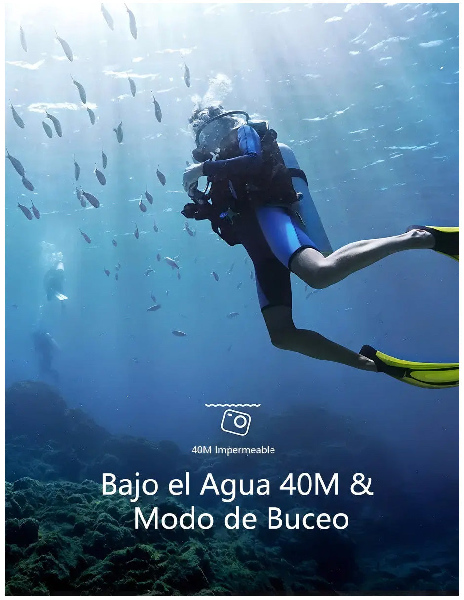 Cámara Deportiva GA-100 4K Negra Petukita Box
