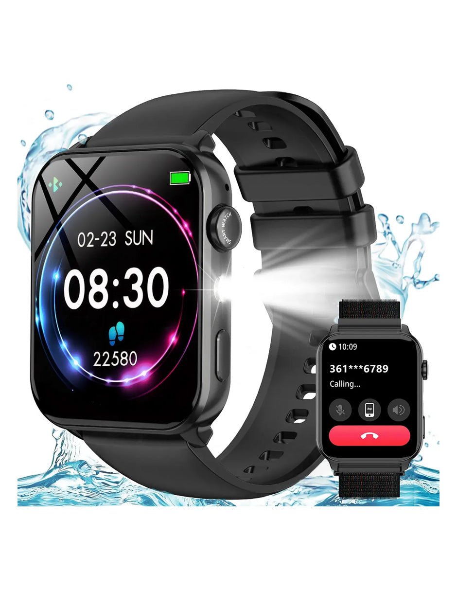 Smartwatch IOWOR30 Petukita Box Negro con Linterna