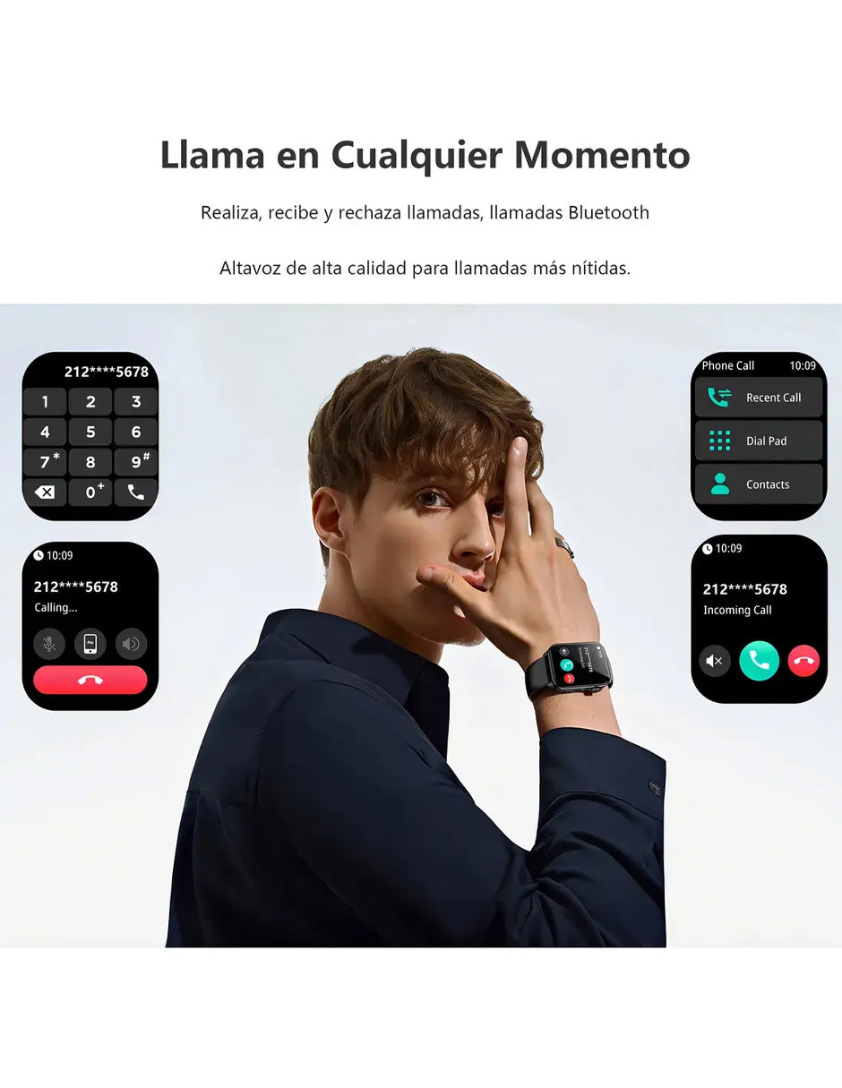 Smartwatch IOWOR30 Petukita Box Negro con Linterna