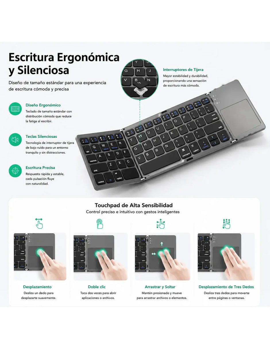 Teclado Inalámbrico Negro Petukita Box AFW