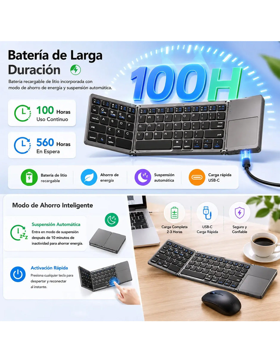 Teclado Inalámbrico Negro Petukita Box AFW
