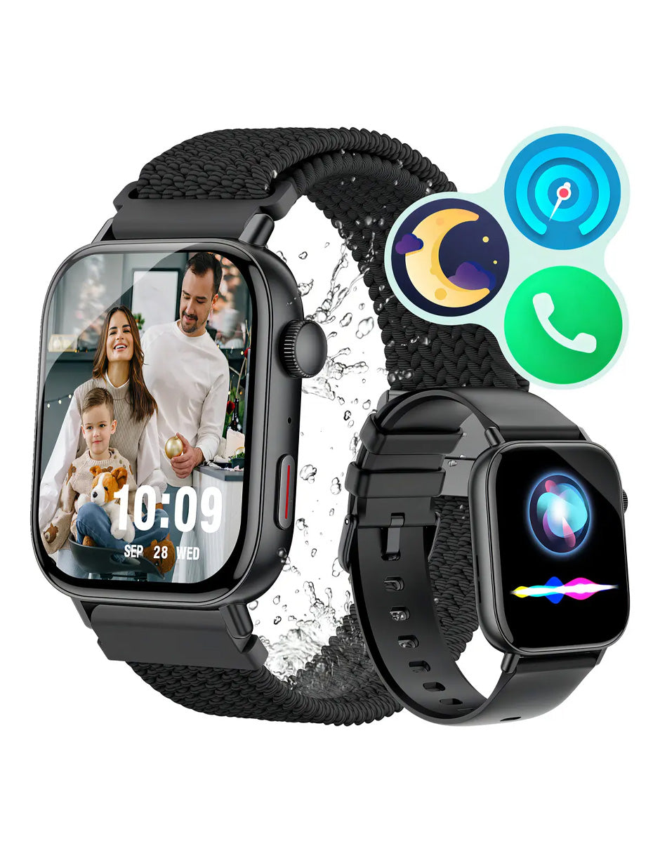 Smartwatch C8MAX Petukita Box Negro con Asistente Virtual