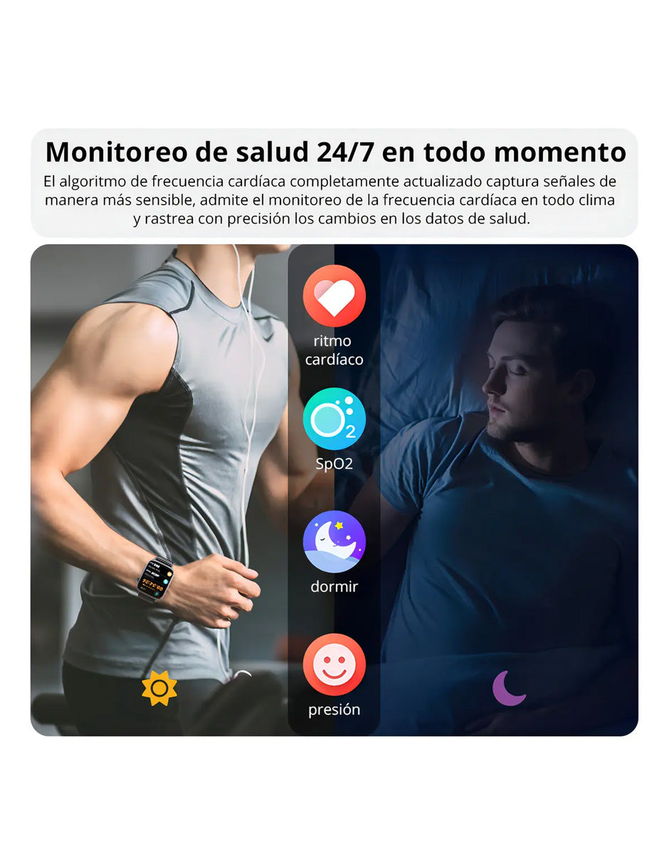 Smartwatch C8MAX Petukita Box Negro con Asistente Virtual