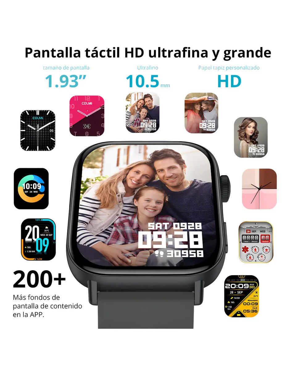 Smartwatch C8MAX Petukita Box Negro con Asistente Virtual