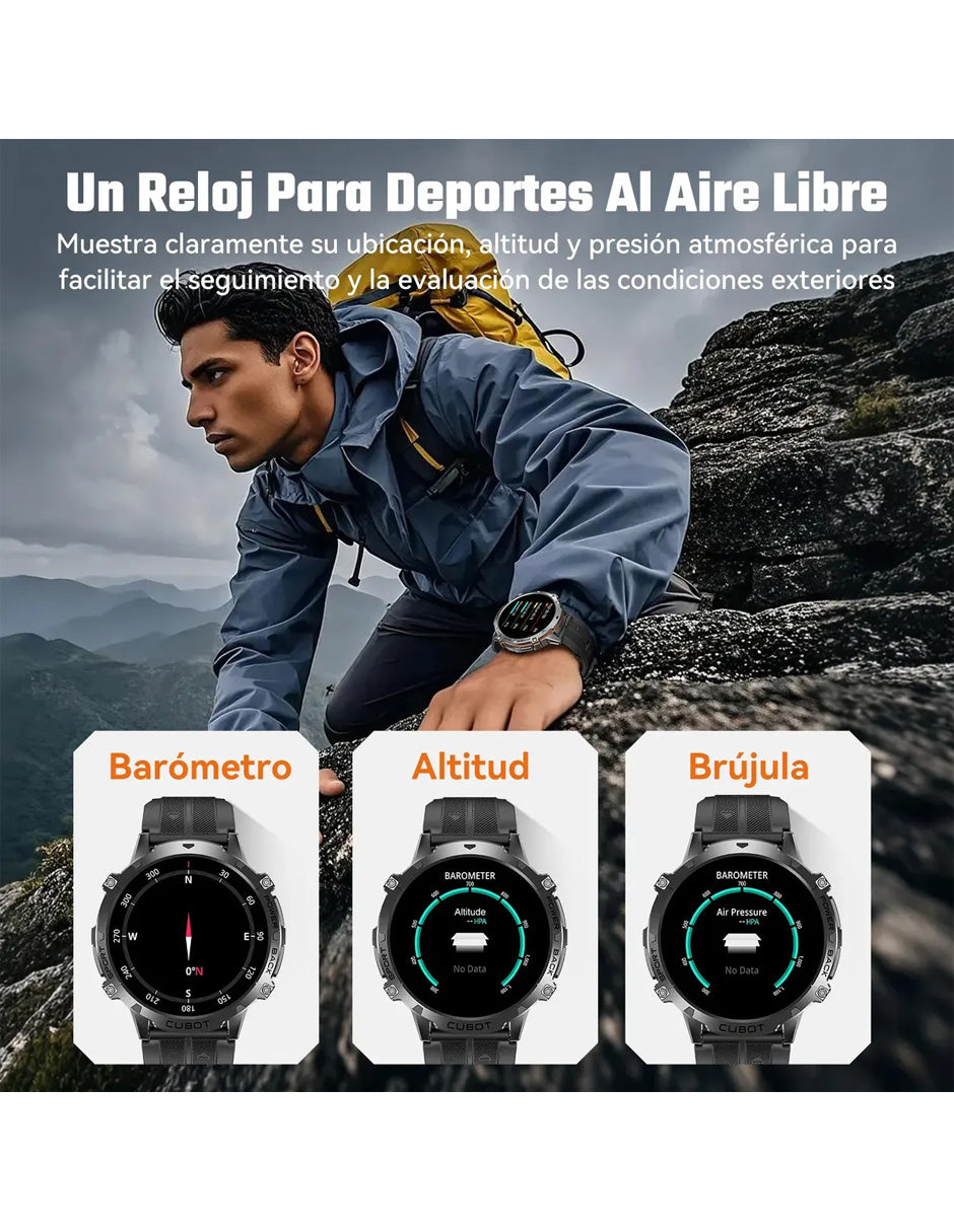 Smartwatch UBOT-3X Petukita Box Negro