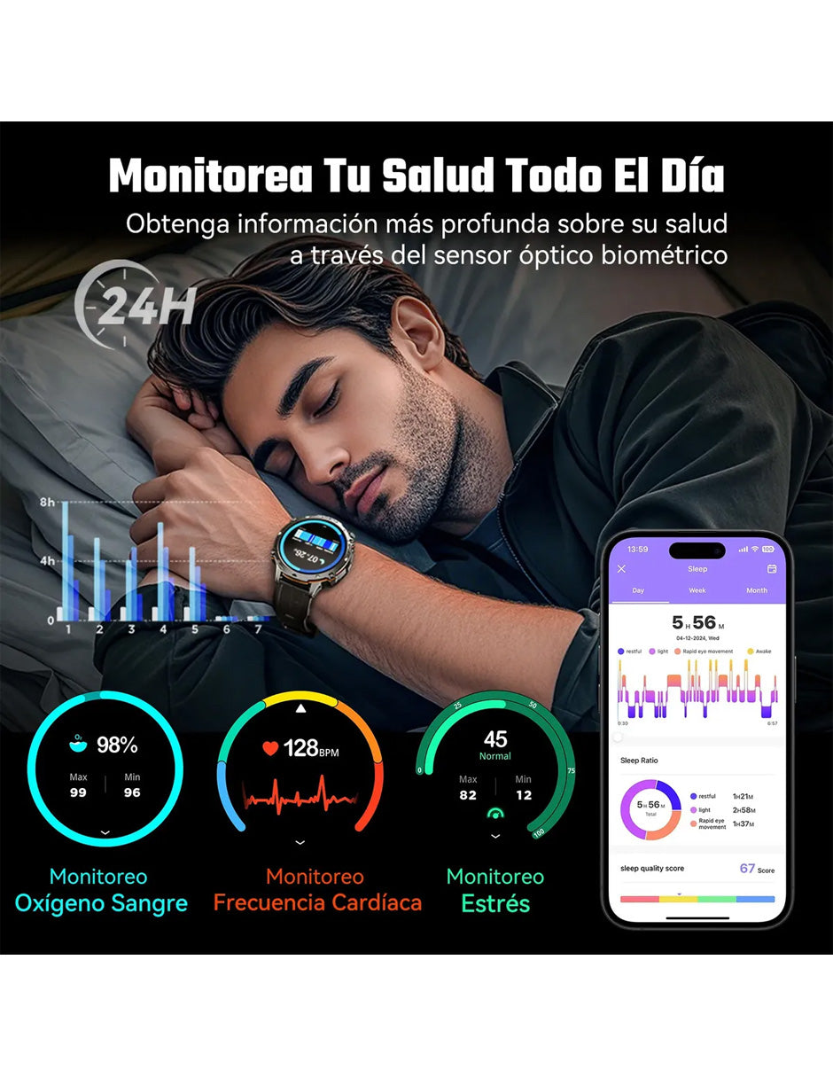 Smartwatch UBOT-3X Petukita Box Negro