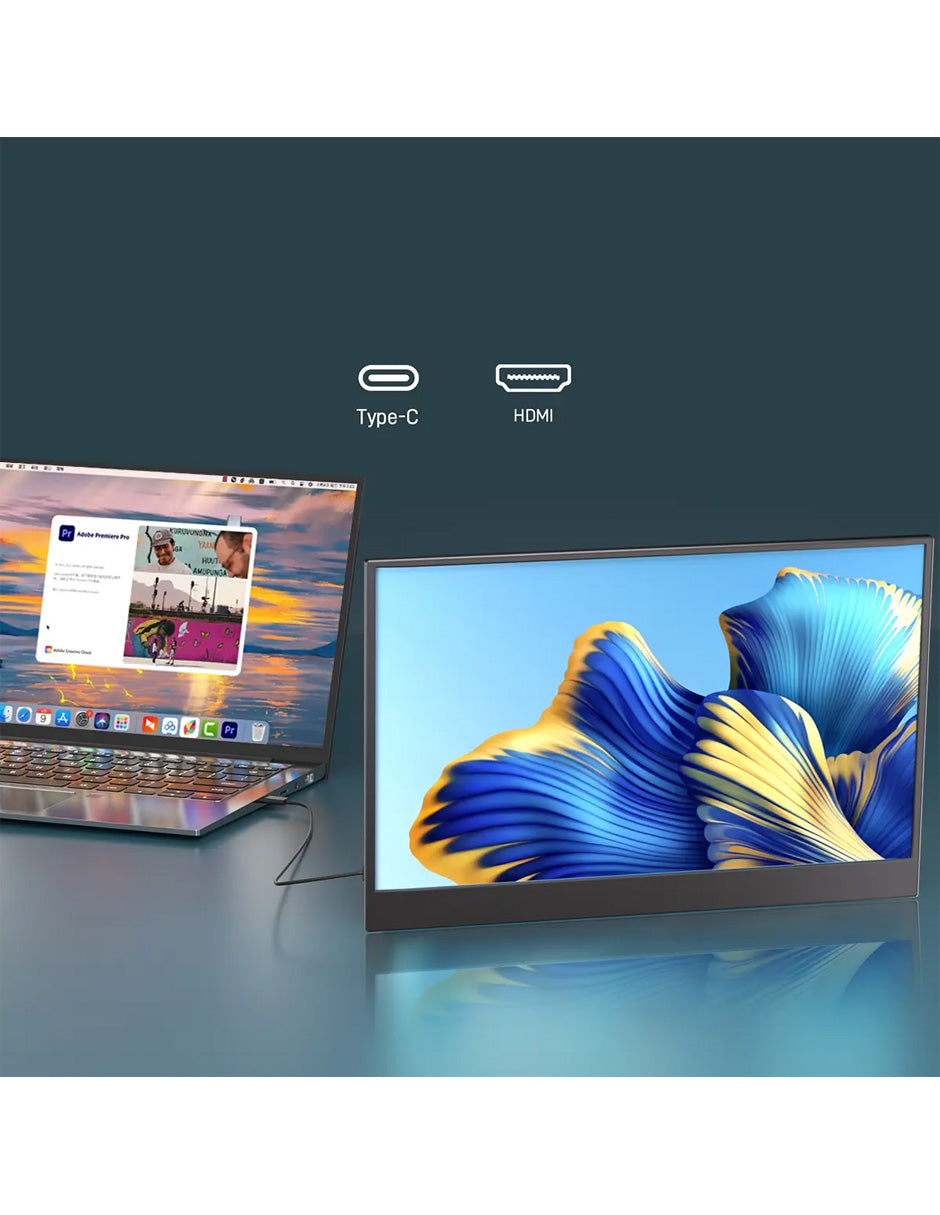 Monitor Portátil Petukita Box TH-ZJ14 14" Full HD+ IPS 16:10 USB-C HDMI HDR para Laptop, MacBook, PC, PS5, Nintendo Switch