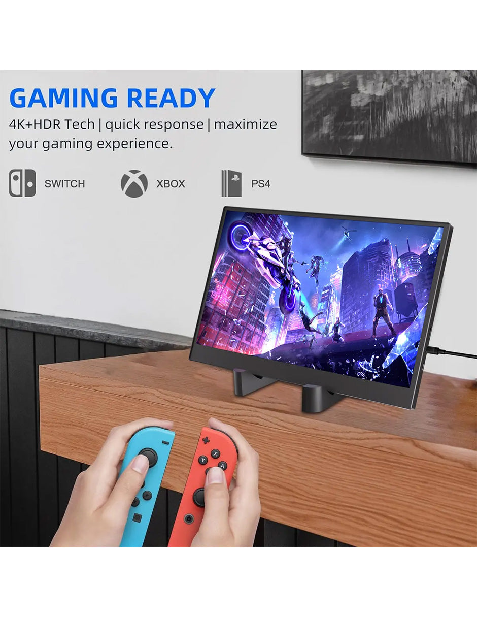 Monitor Portátil Petukita Box 14" HD LCD USB-C HDMI con Bocinas Integradas