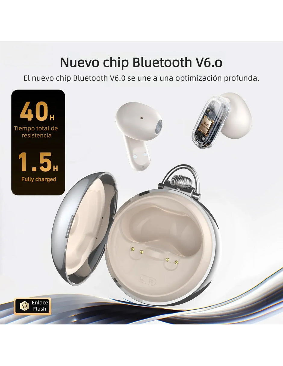 Audífonos Inalámbricos NE71 In-Ear con Bluetooth 6.0, Pantalla LED y Traductor IA