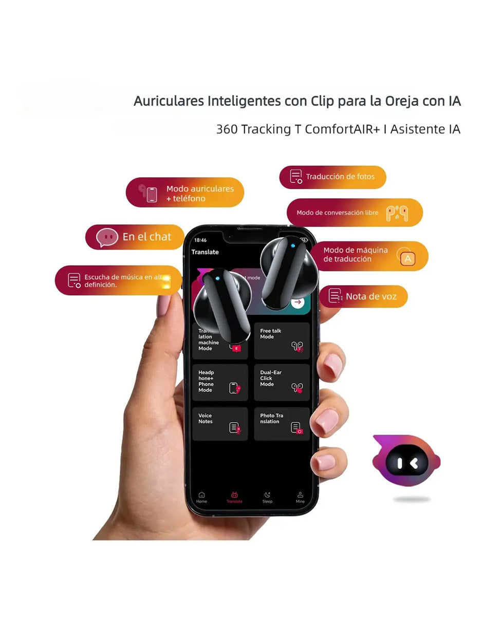 Audífonos Inalámbricos NE71 In-Ear con Bluetooth 6.0, Pantalla LED y Traductor IA