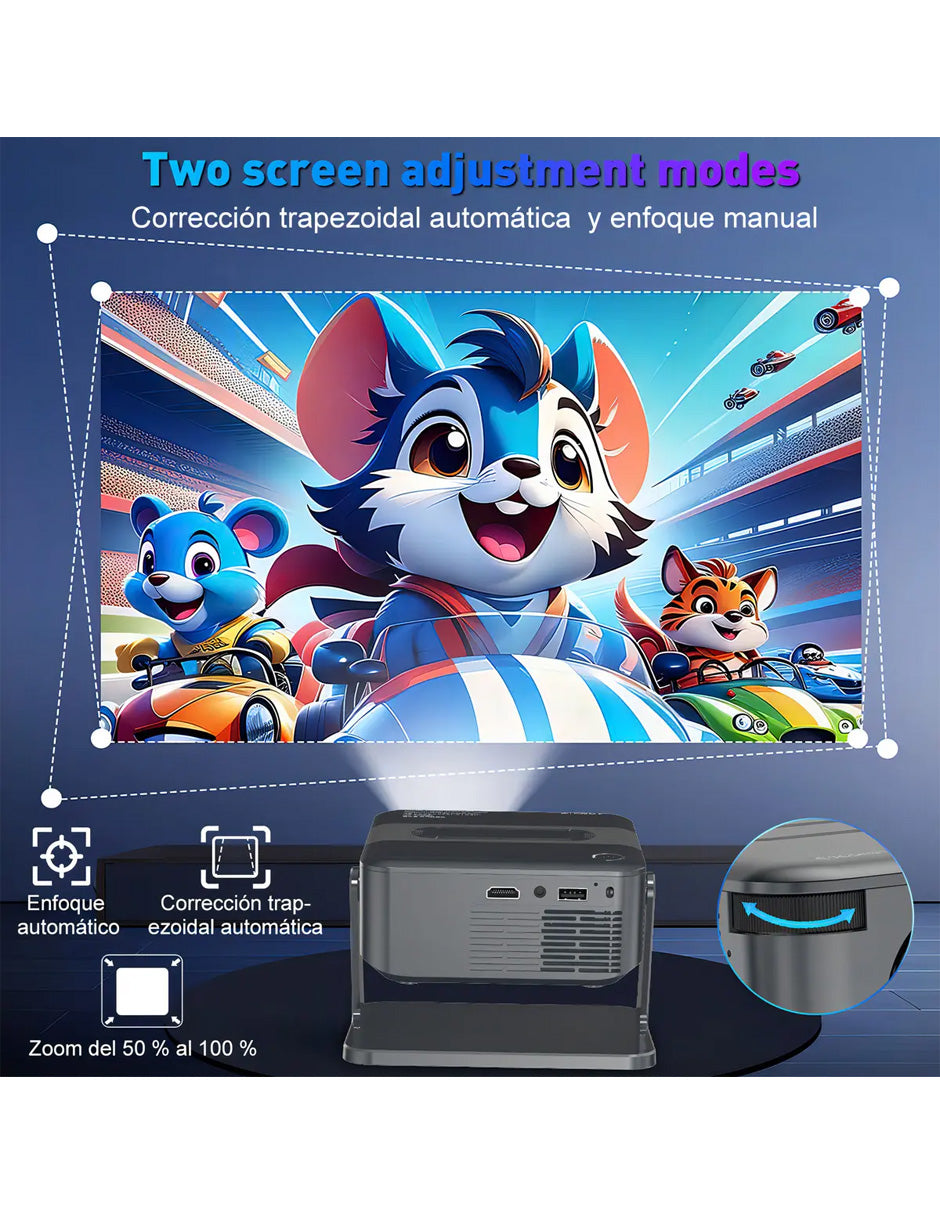 Combo Petukita Box: Proyector 4K Soporte + Mochila + Bocina Bluetooth A1H