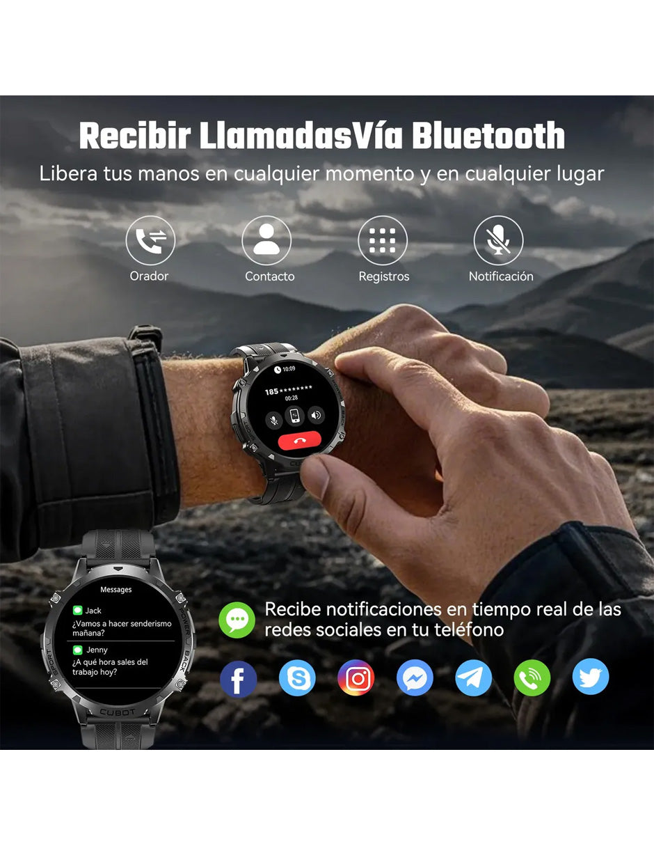 Combo Petukita Box Mochila Táctica + Bocina Portátil + Smartwatch Inteligente con Llamadas
