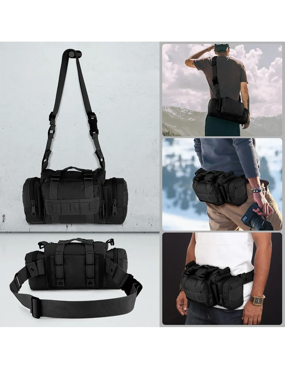 Combo Smartwatch Militar + Bocina Portátil + Cangurera Táctica | Tecnología y Aventura