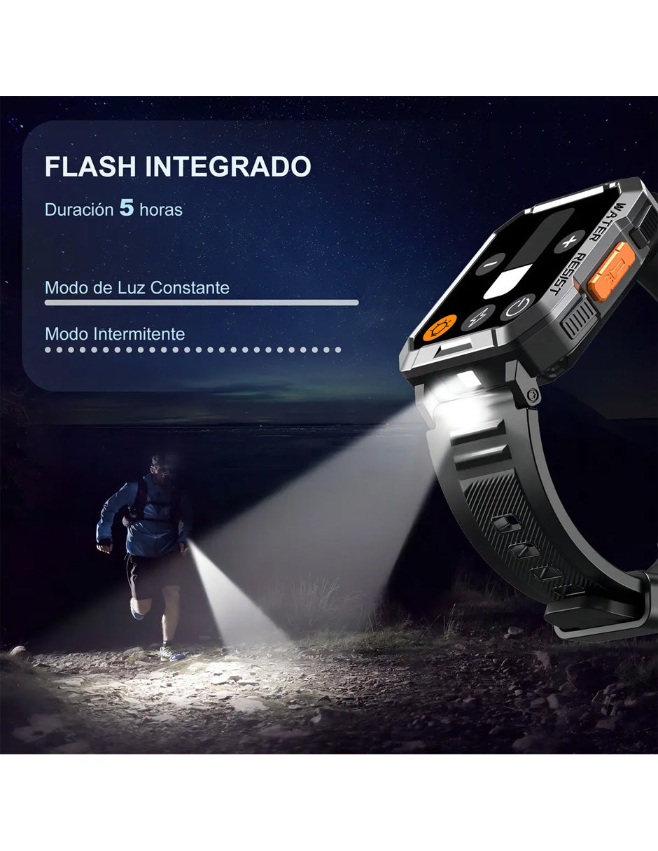 Combo Smartwatch Militar + Bocina Portátil + Cangurera Táctica | Tecnología y Aventura