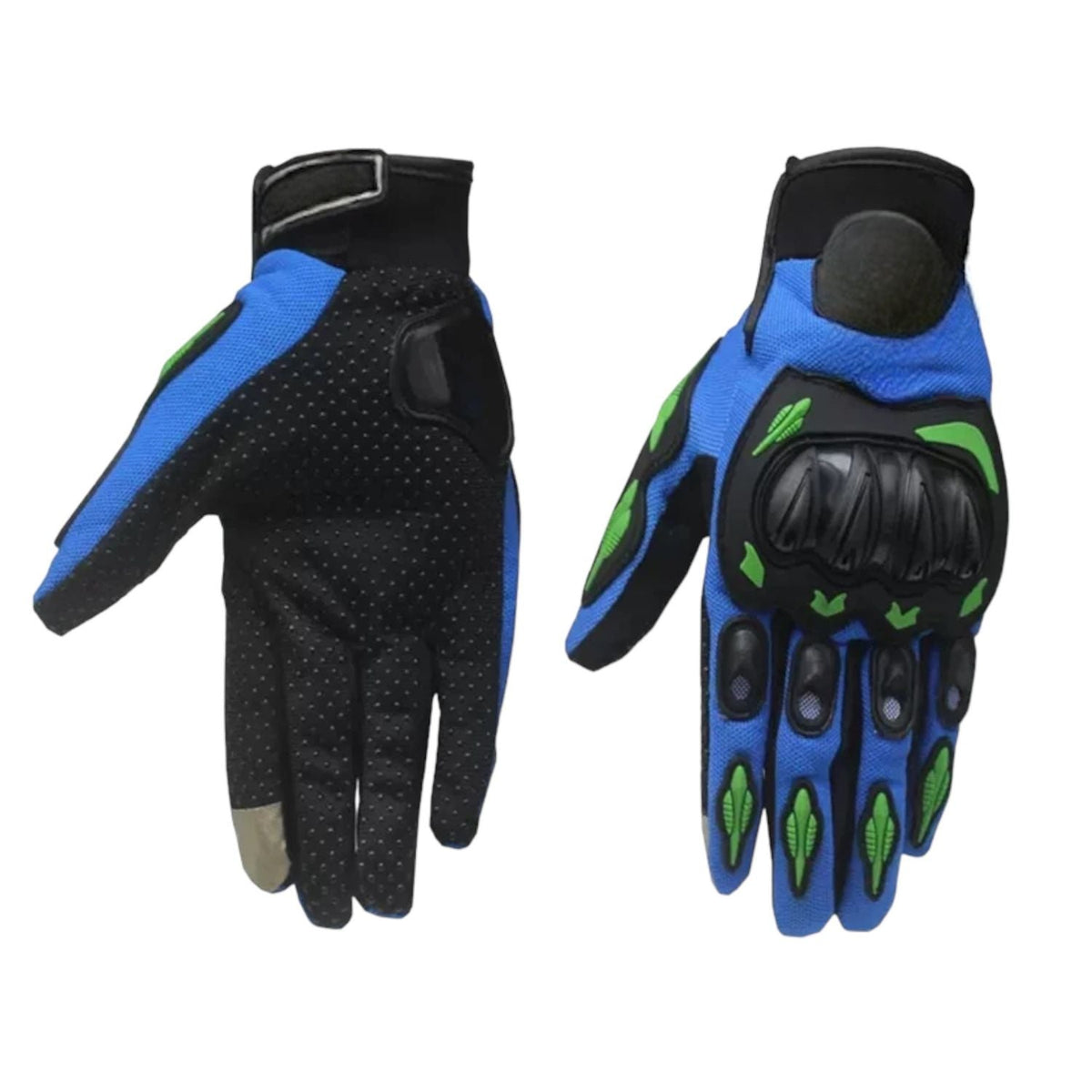 Guantes para motociclista con nudillos reforzados y dedos touch B12 - foto 6