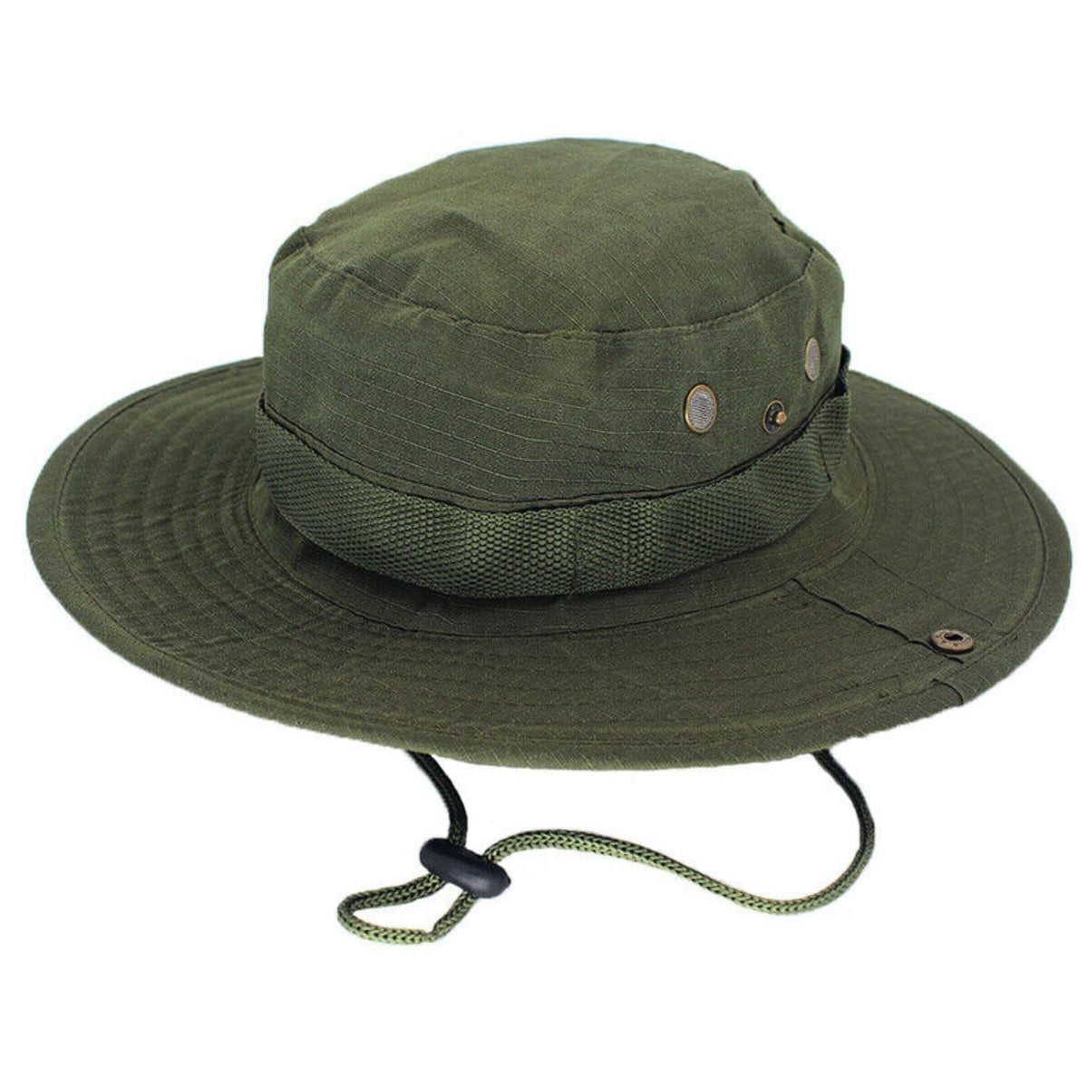 Sombrero boonie táctico ajustable con correa de barbilla