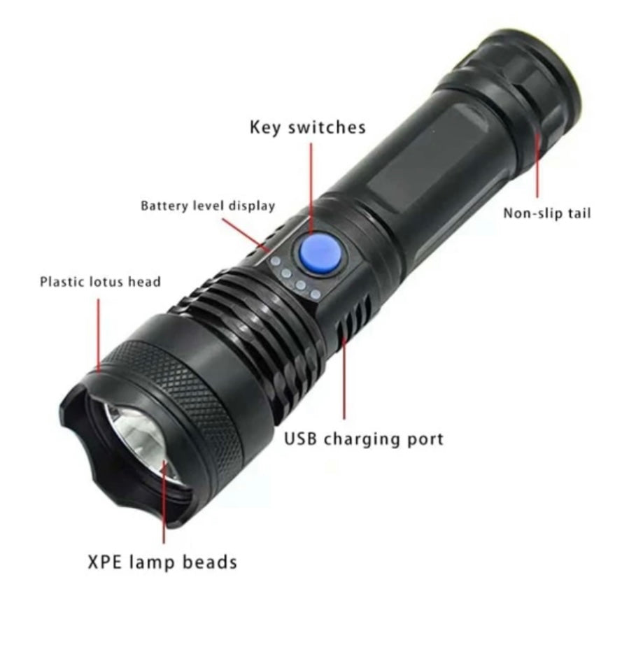 Lámpara de plástico con 3 cambios de luz y control de carga, 808-367 - foto 3