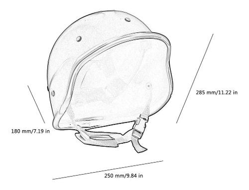 Casco medio táctico de ABS para airsoft y colección, modelo M88 - foto 6