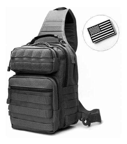 Mochila táctica pechera cruzada de 12 litros con Molle y agarradera (WZ921) - foto 9
