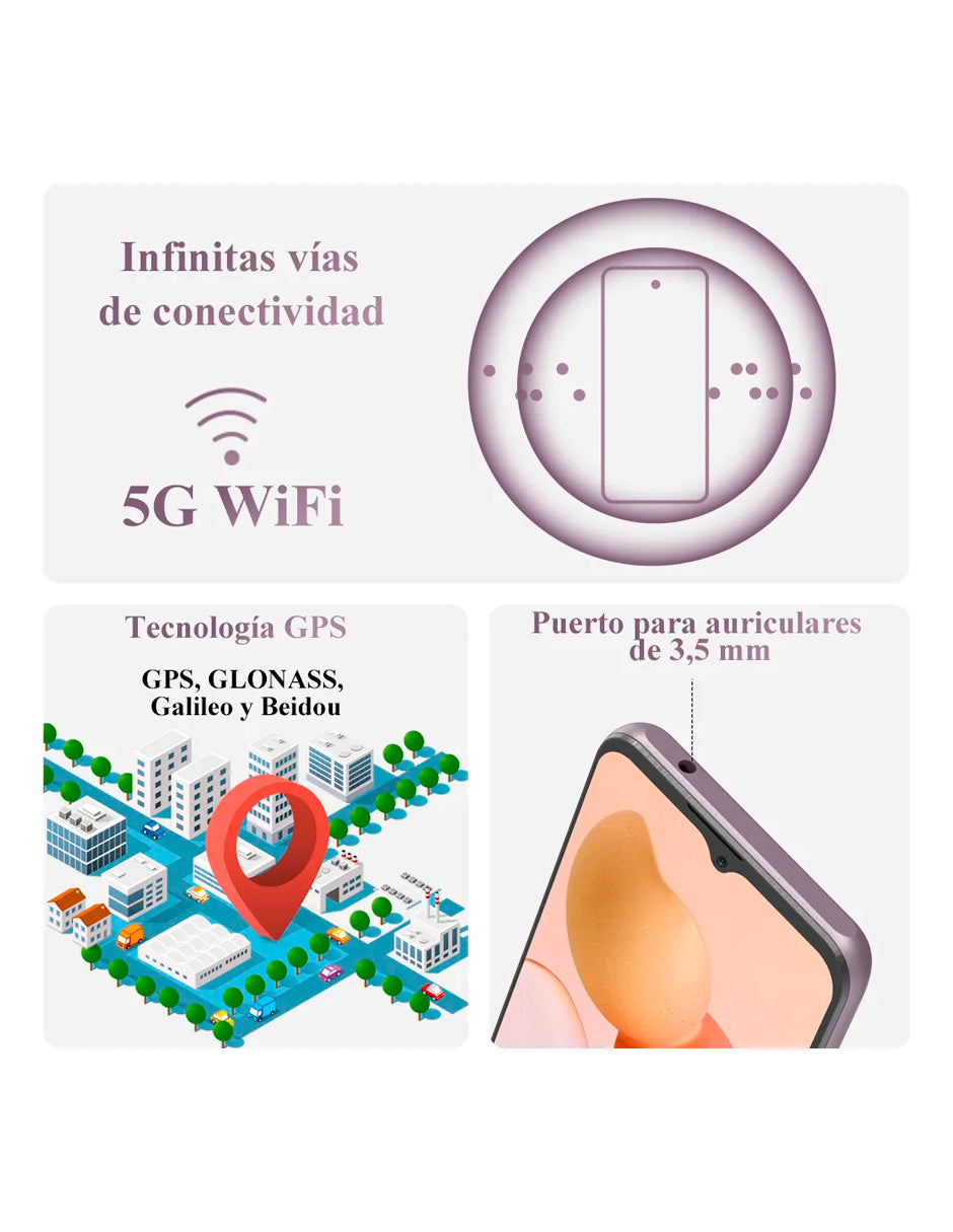SmartPhone A10 Dual SIM 128 GB + 4 GB RAM con Face ID