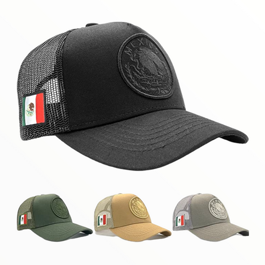 Gorra México con malla y cierre ajustable, modelo A3