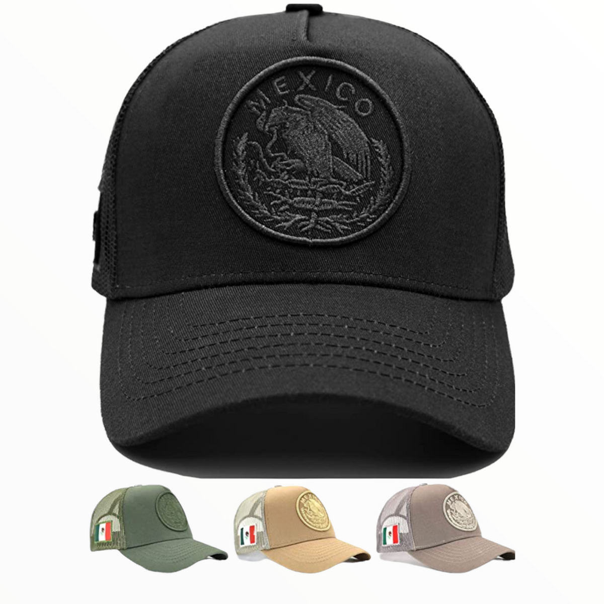 Gorra México con malla y cierre ajustable, modelo A3 - foto 2