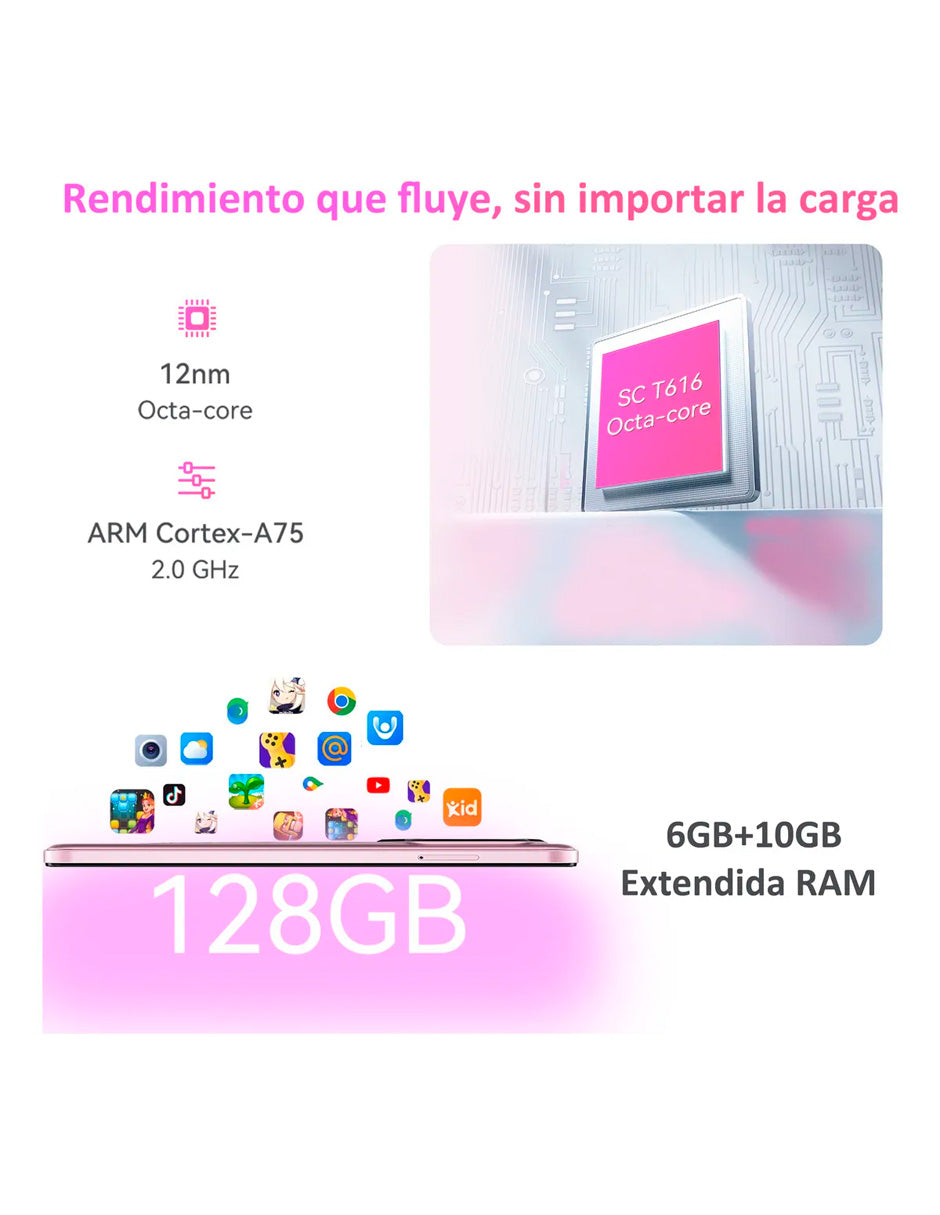 SmartPhone A30 Dual Sim 128 Gb + 6 Gb Ram Batería de 5100mAh Pantalla DH+ Pink
