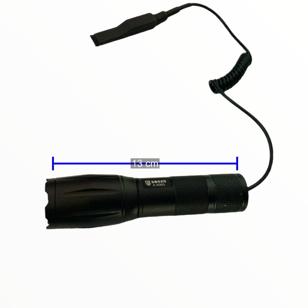 Linterna LED T6 estilo cola de rata con zoom A-50 - foto 2