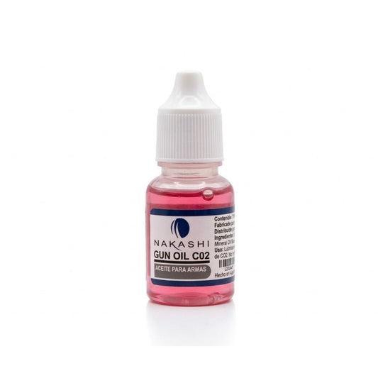 Aceite lubricante Nakashi Gun Oil para equipos de CO2, frasco gotero
